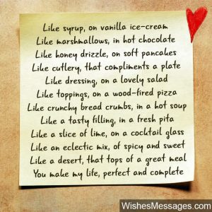 cute love letters for boyfriend romantic poem about food hot chocolate ice cream spicy sweet x