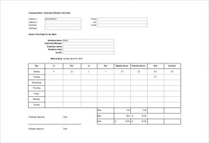 daily attendance sheet attendance time job sheet template excel format