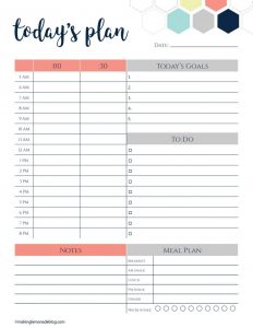 daily calendar template free printable daily planner planning x