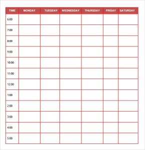 daily planner printable pdf daily planner template in word image
