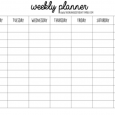 daily schedule planner weekly planner template image