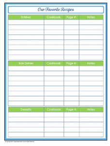 daily to do list templates favorite recipes snapshot