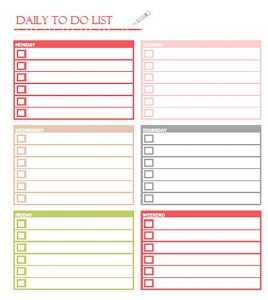 daily todo list template printable daily to do list template