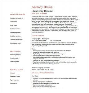 data entry resume data entry resume pdf free download