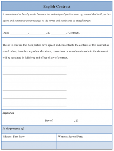 deal memo template english contract template