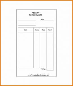 delivery receipt template cash bill format pdf receipt for services template