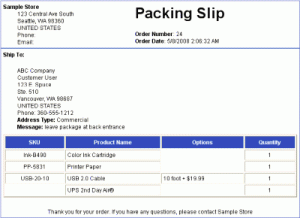 delivery receipt template packingslip