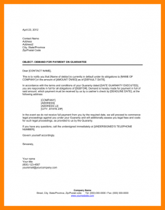demand for payment letter template demand letter for payment
