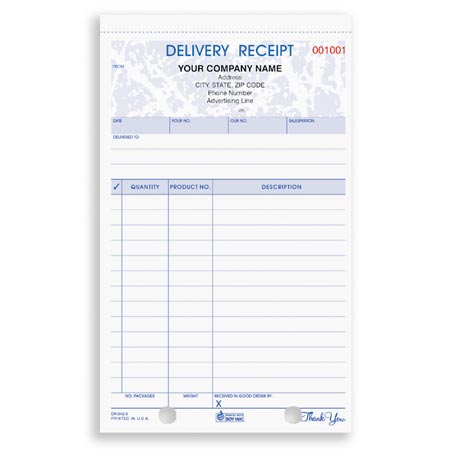 deposit receipt template