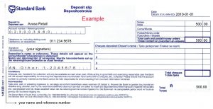 deposit slips examples bank deposit slip