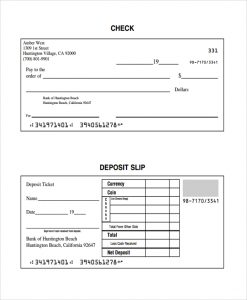 deposit slips examples check and deposit slip