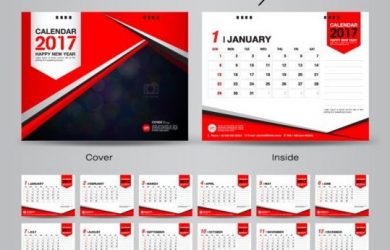 desk calendar desk calendar vectors template