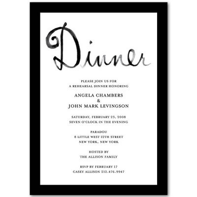 dinner invitation template