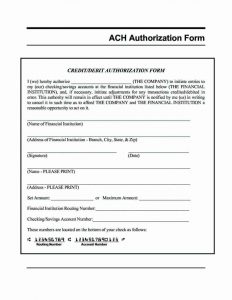 direct deposit form template ach authorization form template