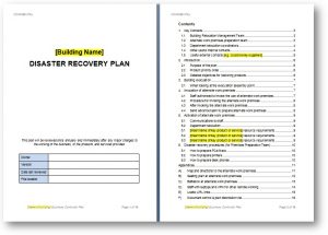 disaster recovery plan template building dr plan template image