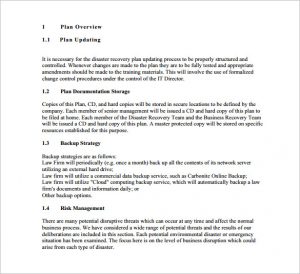 disaster recovery plan template disaster recovery plan for solo practitioners and small law firms pdf free download