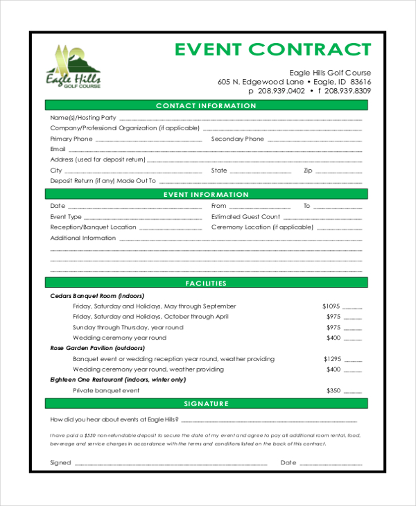 disc jockey contracts template