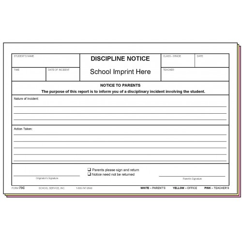 disciplinary action form template