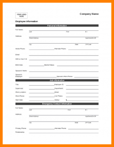 disciplinary action form template personal information form format basic personal information form employee personal information form