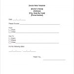 doctor note template free doctor note templates