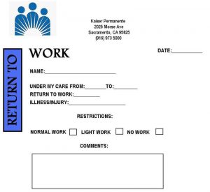 doctors excuse note for work doctor note template image