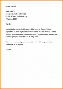 doctors note example decline letter business rejection letter sample