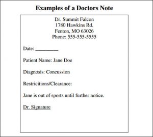doctors note pdf doctors note template pdf