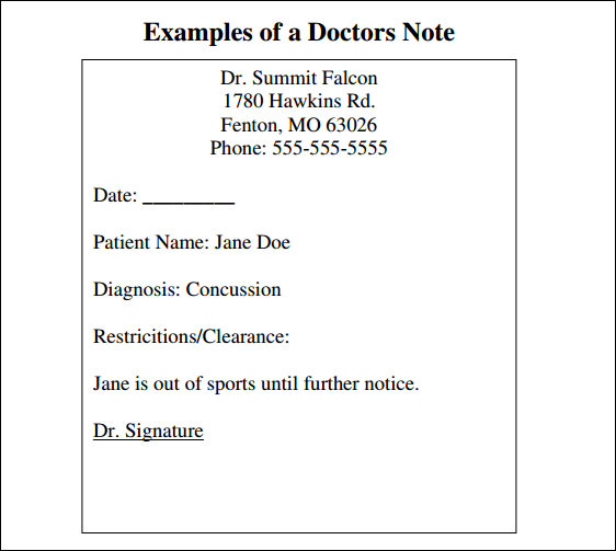doctors note pdf