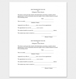 doctors note template free download doctor appointment letter to school