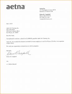 donation letter example donation cover letter aetna donation cover letter