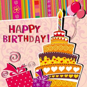 download birthday card cartoon birthday card vector