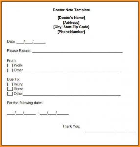 dr excuse template urgent care doctors note free doctors note template
