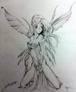 drawings of angels o