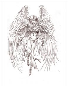 drawings of angels angel pencil