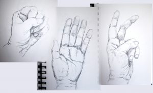 drawings of hands hands
