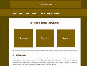dreamweaver website templates simple brown