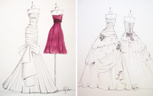 dress designing sketches design your own bridesmaid dress