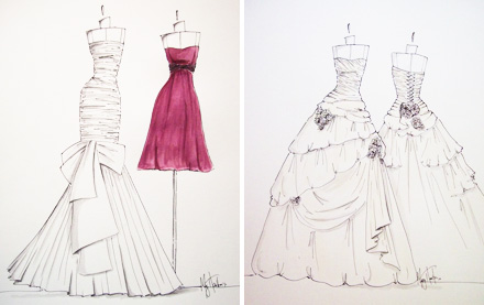 dress designing sketches
