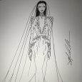 dress designing sketches michael costello sketch nicole williams wedding dress sq