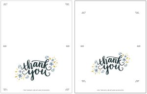 drug card template printable thank you cards free black and white