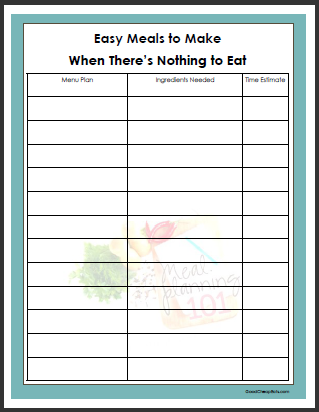 easy budget template