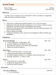 easy resume template simple career change resume template