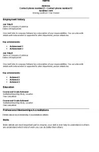 easy resume template simple resume sample