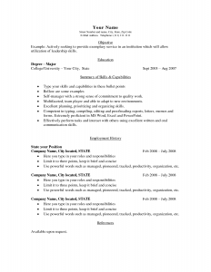 easy resume template simple resume template resume template builder summary of skills capabilities