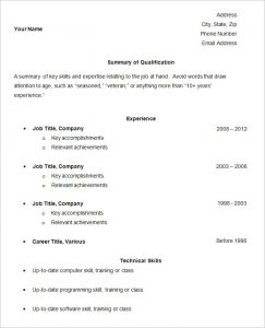 easy resume template simple resume template sample cv