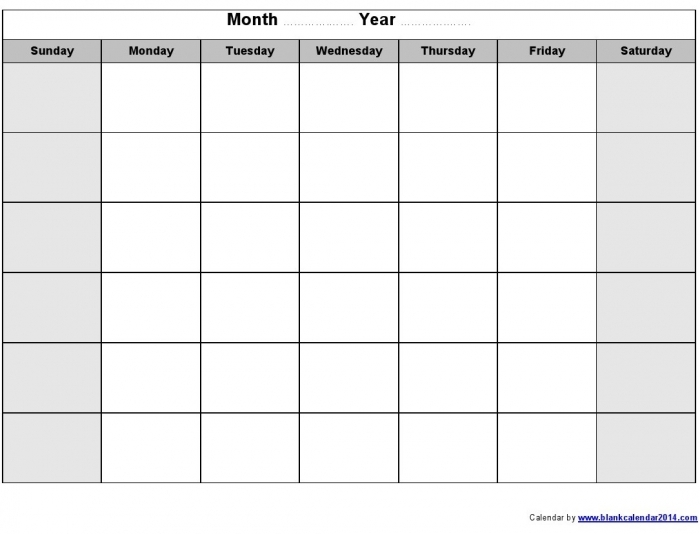 editable calendar template