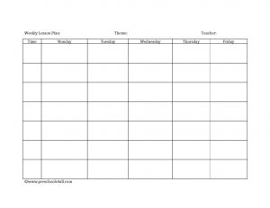 editable weekly lesson plan template free printable blank lesson plan template x