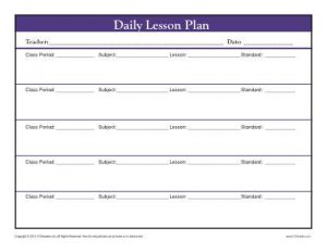 editable weekly lesson plan template secondary daily multi class period