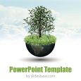 educational ppt template world growth global economy d world globe tree nature business powerpoint template plant slide
