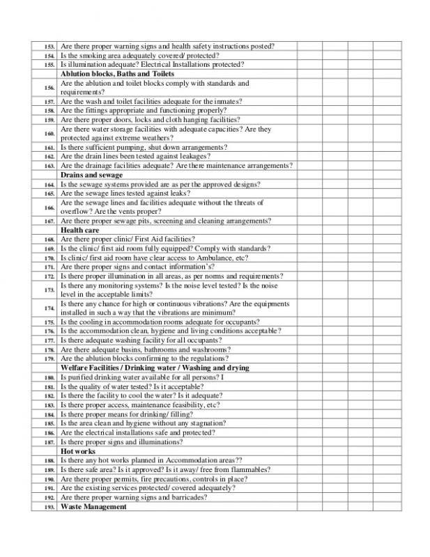 electrical inspection checklist